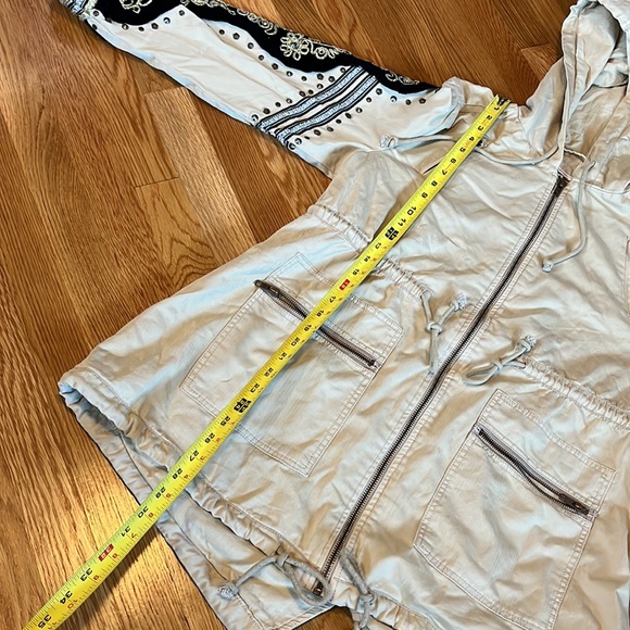 Free People Golden Quill Military Parka Size XSmall NWT - Picture 9 of 16